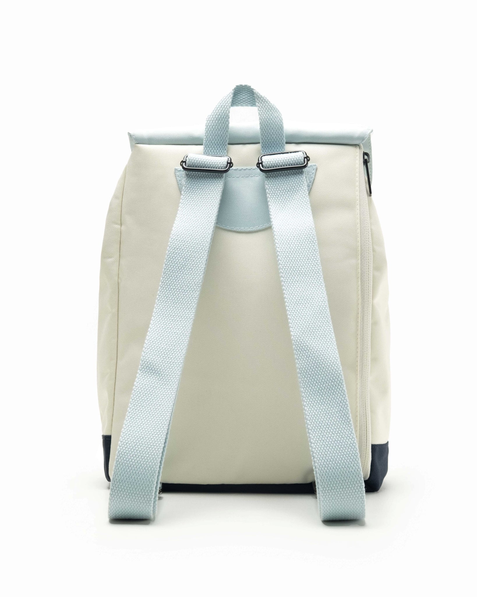 Baby blue, beige and navy blue backpack (Seabreeze)